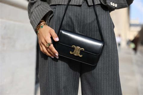 celine shoulder bags shiny|Celine shoulder bag triomphe.